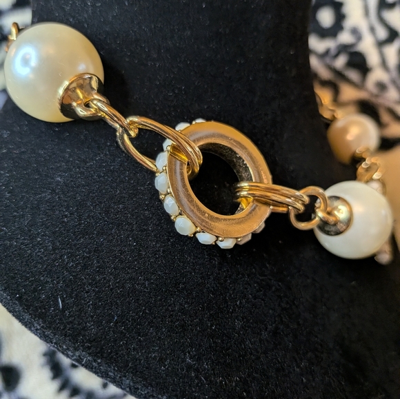 Kate Spade Gold and Pearl Statement Necklace - Picture 8 of 10